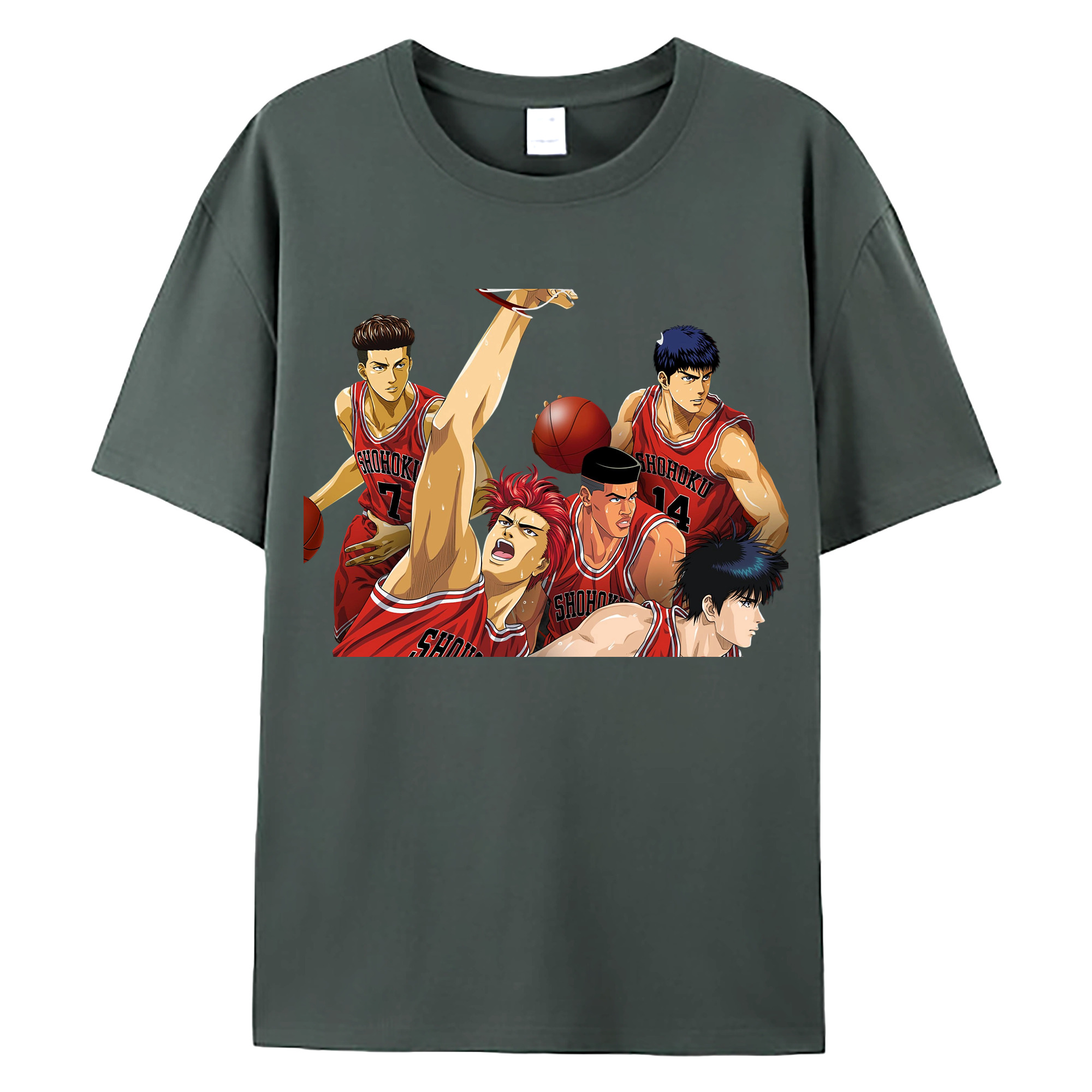 （画像用） SLAM DUNK／スラムダンク 綿100％ メンズ半袖Tシャツ｜肌触りやわらか＆通気性